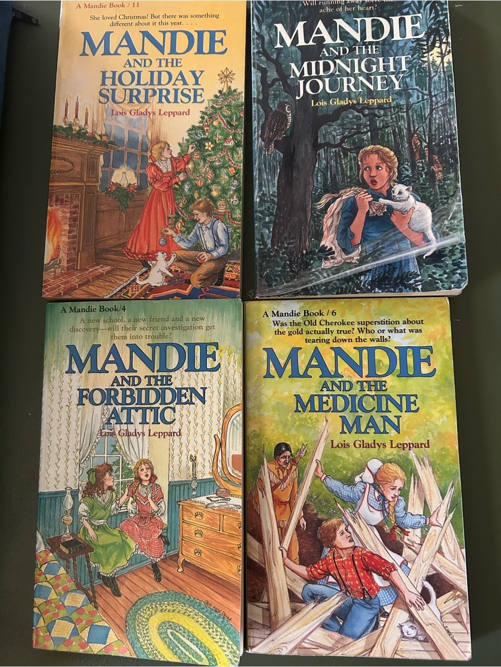 VTG Mandie Mystery Series Books Set of Six